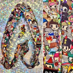 JuJuBe Tokidoki Fairytella Replacement Be Sporty Backpack Strap Set Of 2 + Charm